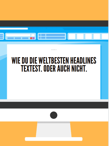 Mein Blog Beitrag Headlines Beitragsbild Monitor mit Text